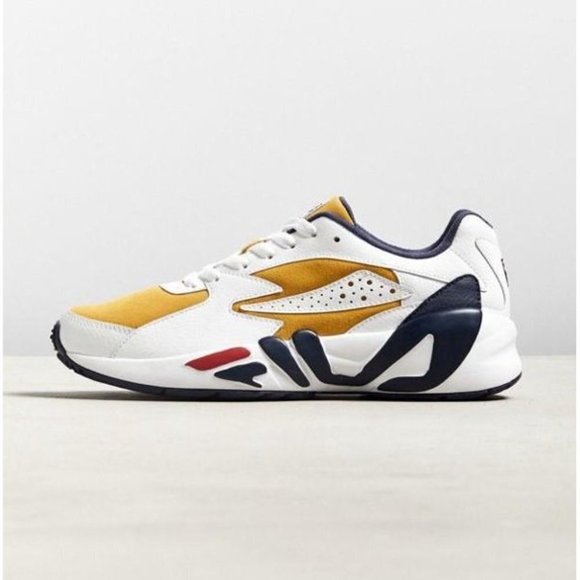Fila Shoes - Fila Fila Mindblower Gold Fusion/White-Navy  us5